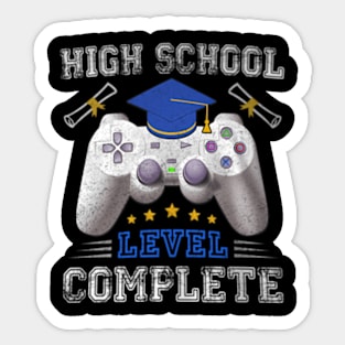 High School Level Complete Class Of 2024 Graduation Sticker